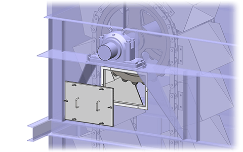 Image of small inspection door