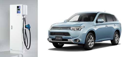 Tsubaki eLINK EV Power System and Mitsubishi Motors' Outlander PHEV