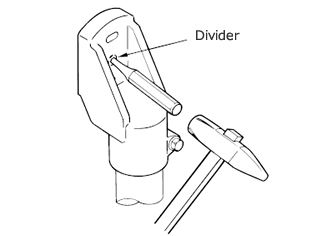 Operational procedure for removing dividers diagram
