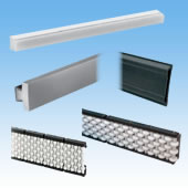 Guide rails and roller side guides