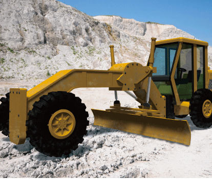 Tandem Drive Road Graders Illustration