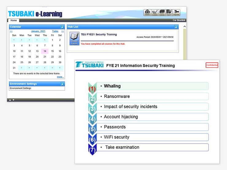 e-Learning Screens